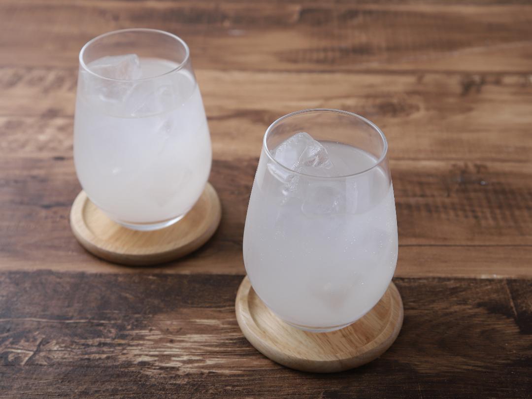 「フルーティス　白桃」サイダー割りのレシピ・作り方