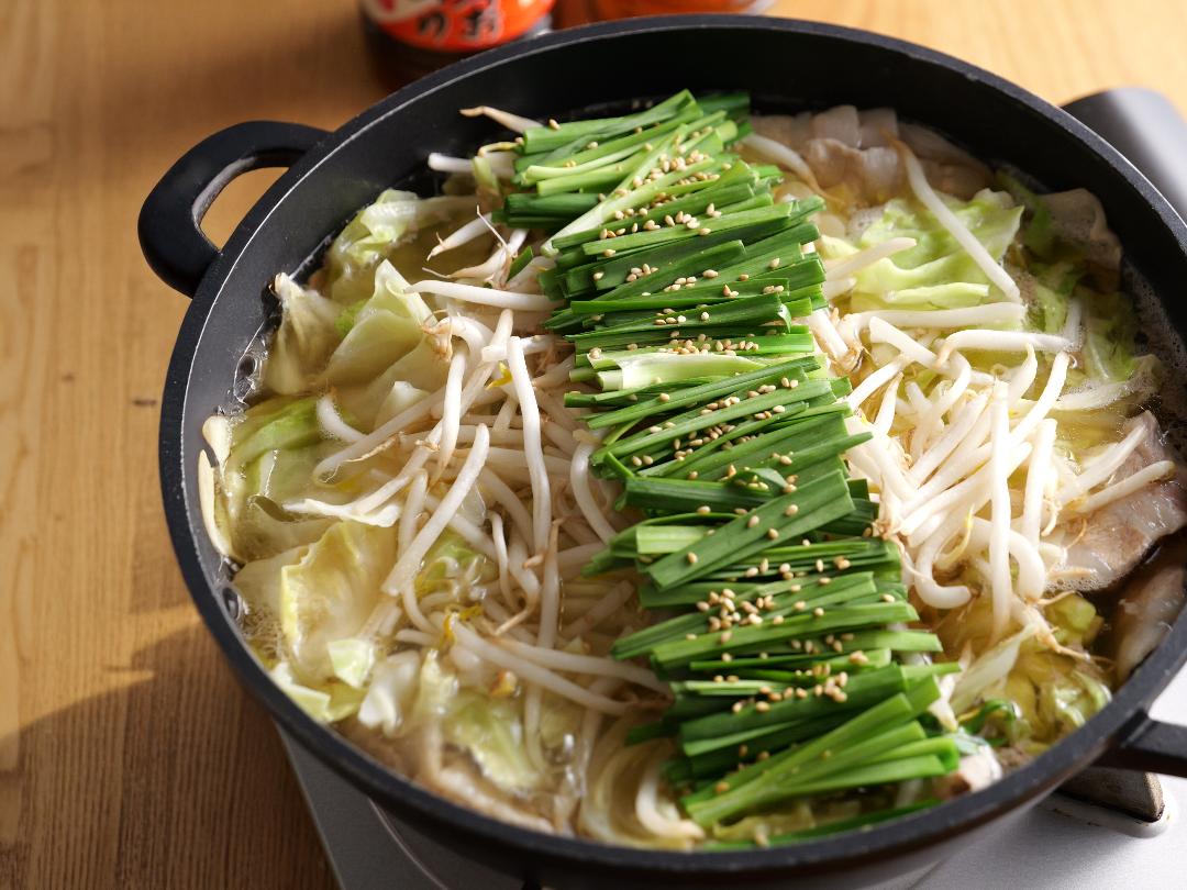 豚バラキャベツのもつ鍋風のレシピ・作り方