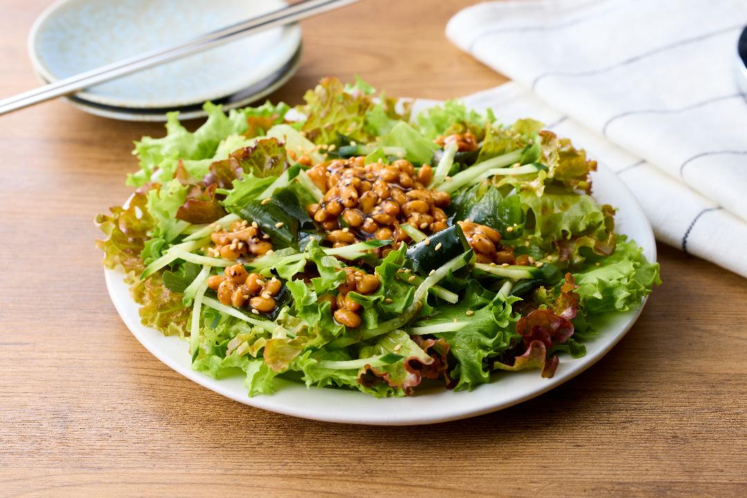 納豆のチョレギサラダ風のレシピ・作り方