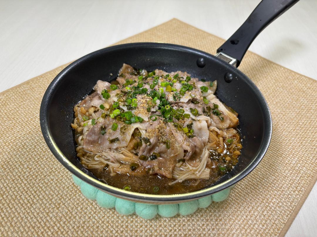 ご飯が進む！ねぎだれ豚バラえのきのレシピ・作り方