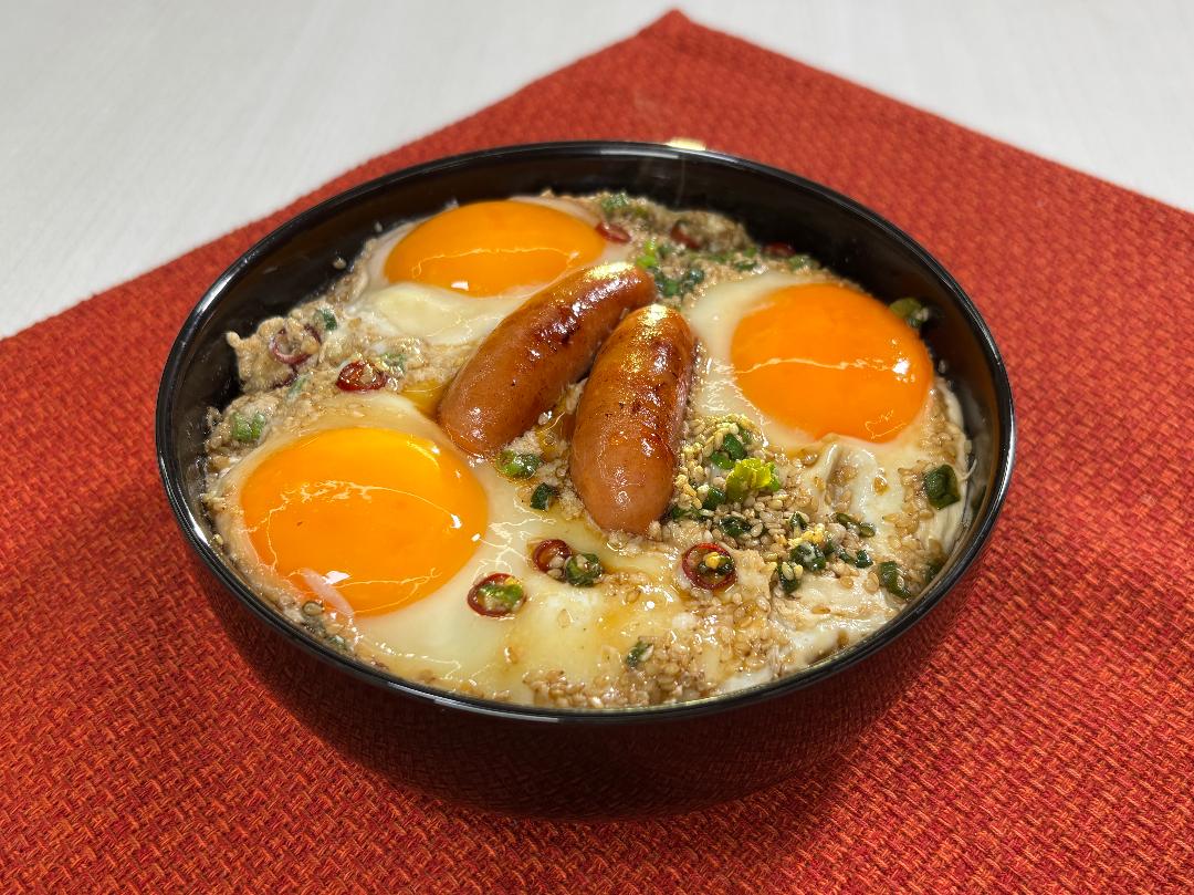 ウインナーたまご丼のレシピ・作り方