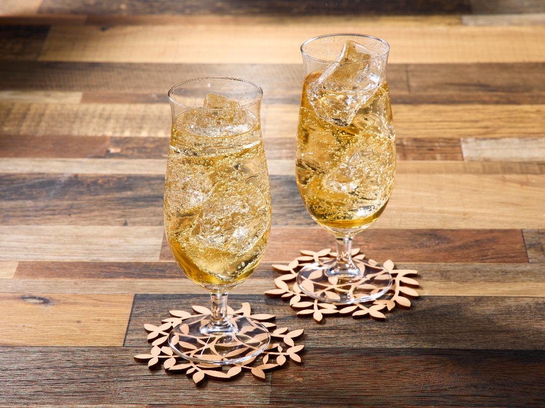 「りんご黒酢」のシュワップル　ジンジャーエール版のレシピ・作り方