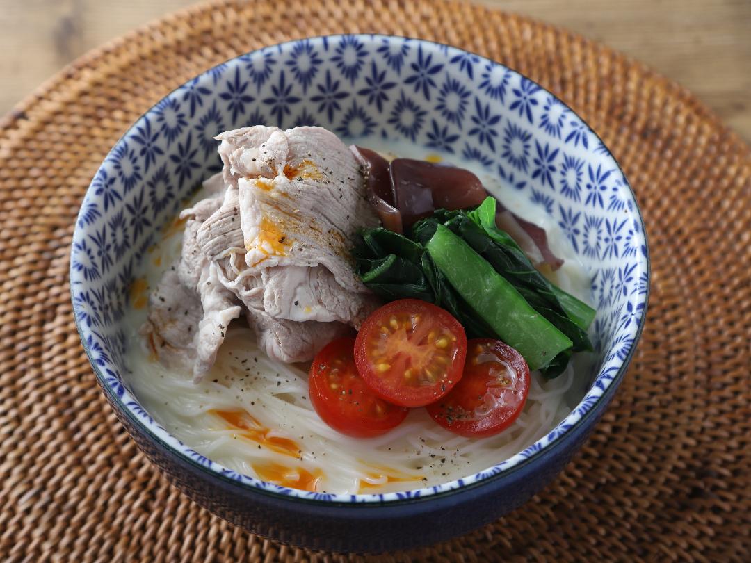 冷やし豆乳麻辣湯風そうめんのレシピ・作り方