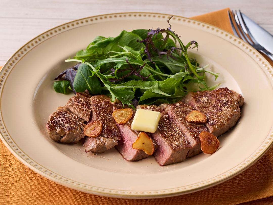 「味ぽんスパイス」で！ステーキのレシピ・作り方