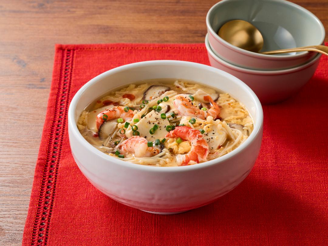 えびのぽん酸辣湯（サンラータン）のレシピ・作り方