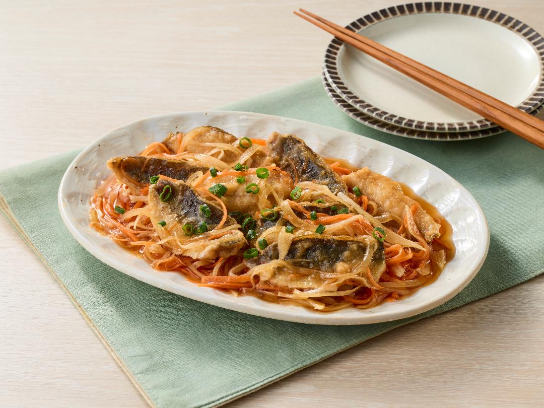 あじの簡単ぽん南蛮のレシピ・作り方