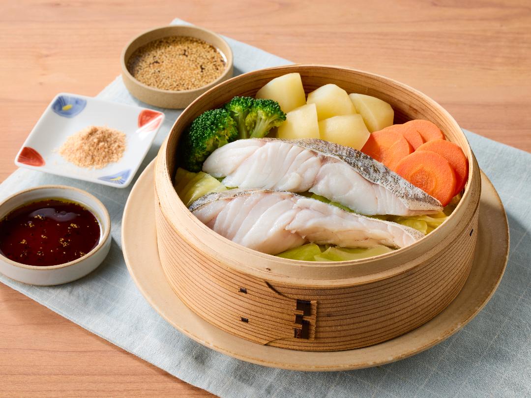白身魚のぽんせいろ