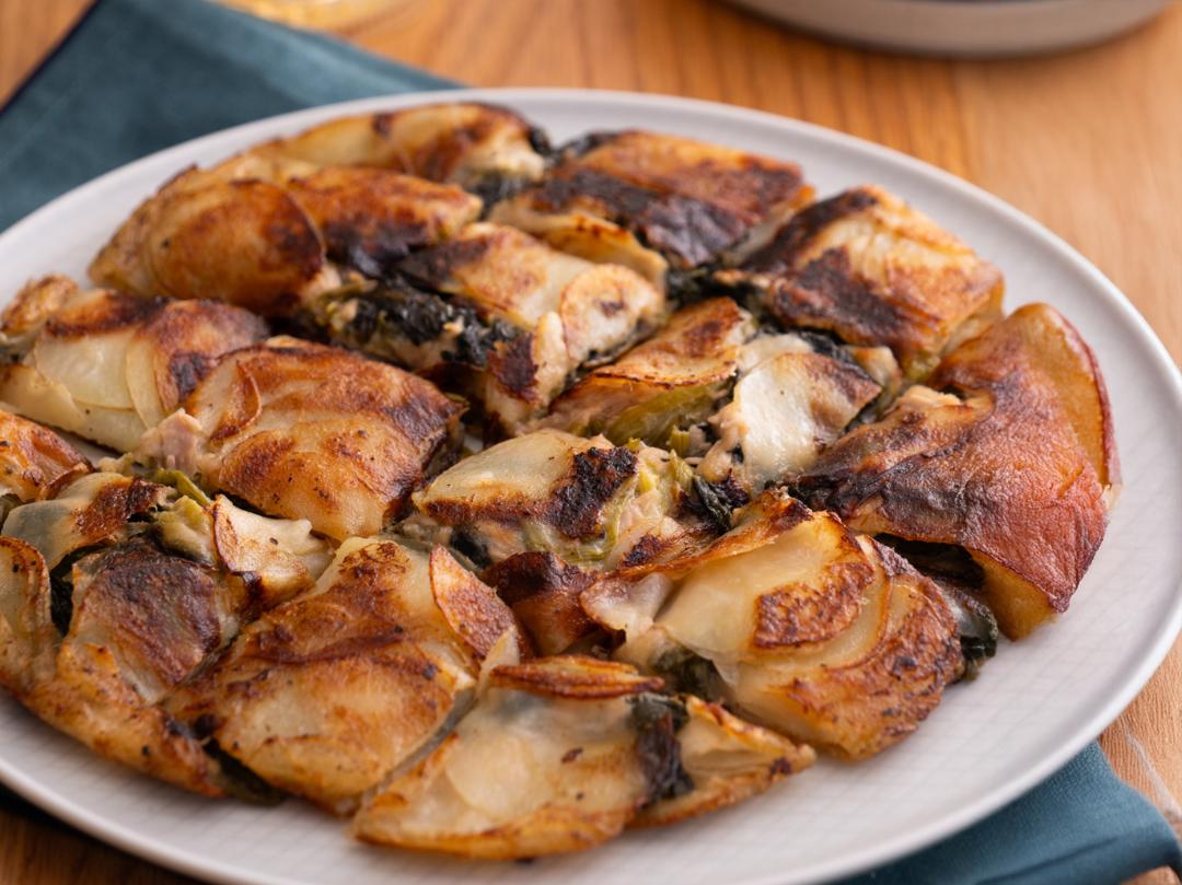 ほうれん草とツナのポテト挟み焼きのレシピ・作り方