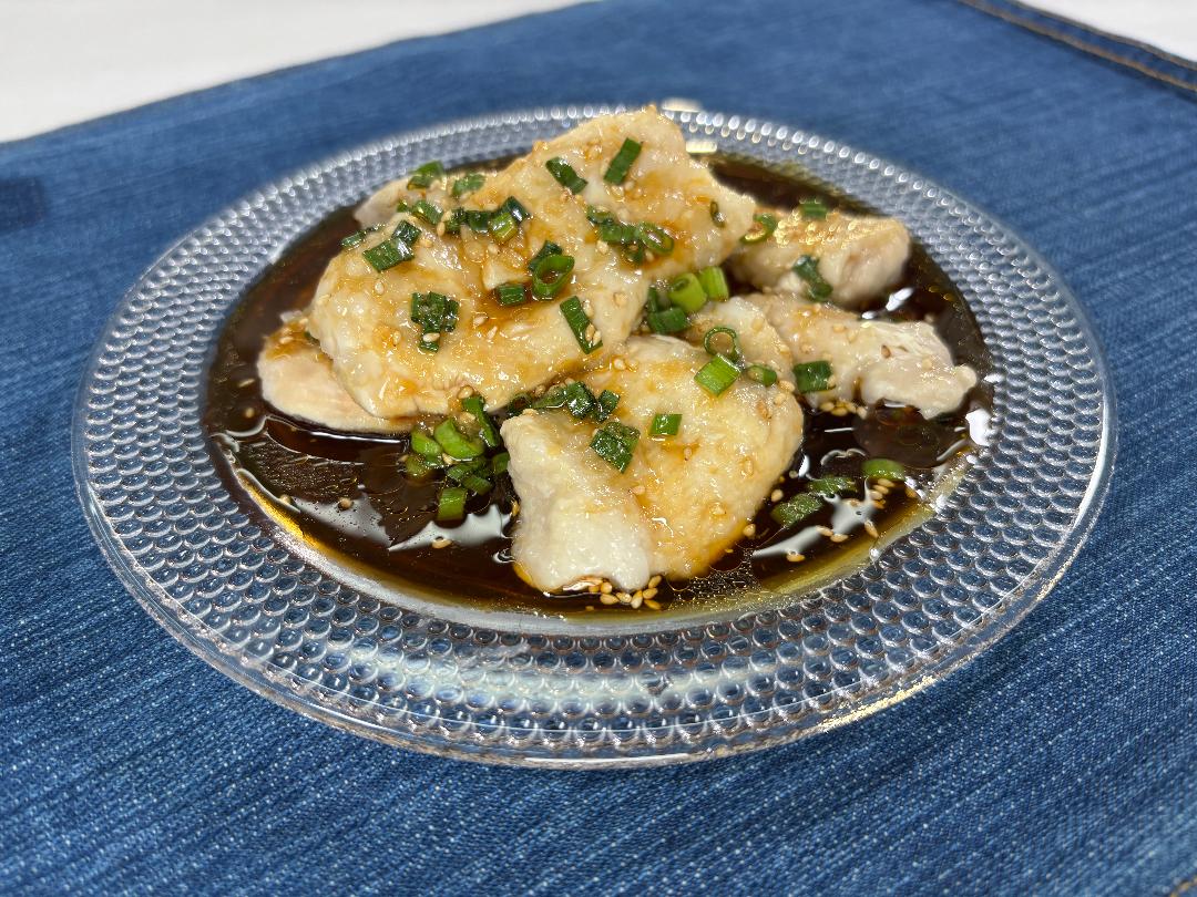 レンチンぷるぷる鶏むねのやみつきダレのレシピ・作り方