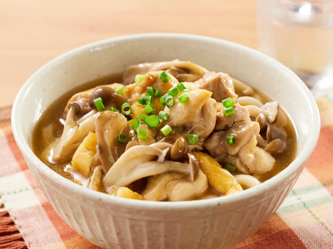 ゆず香るきのこのあんかけうどんのレシピ・作り方