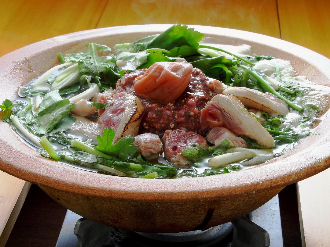 炙り鴨の香り梅鍋