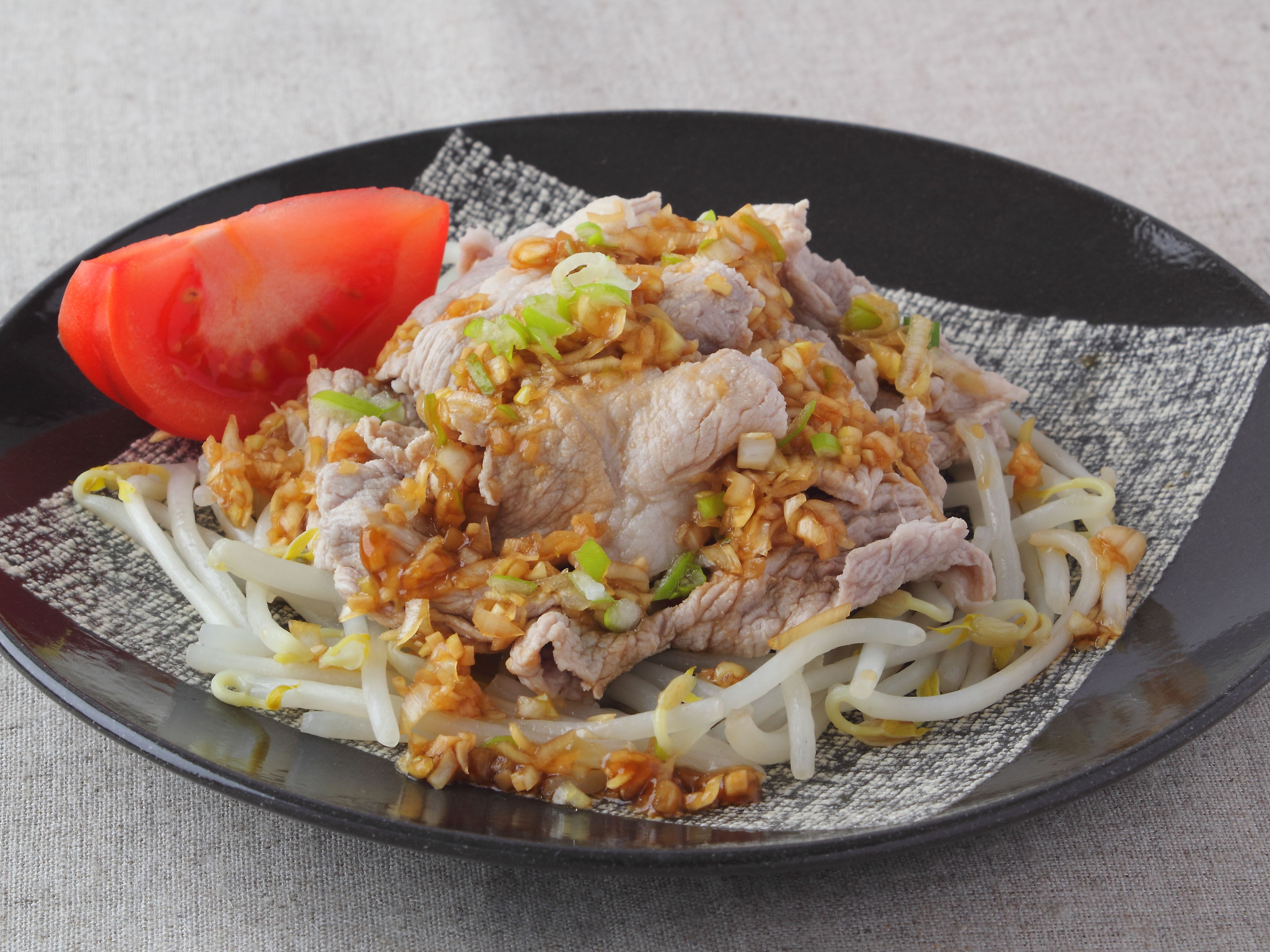 豚肉の香味ぽん酢かけ