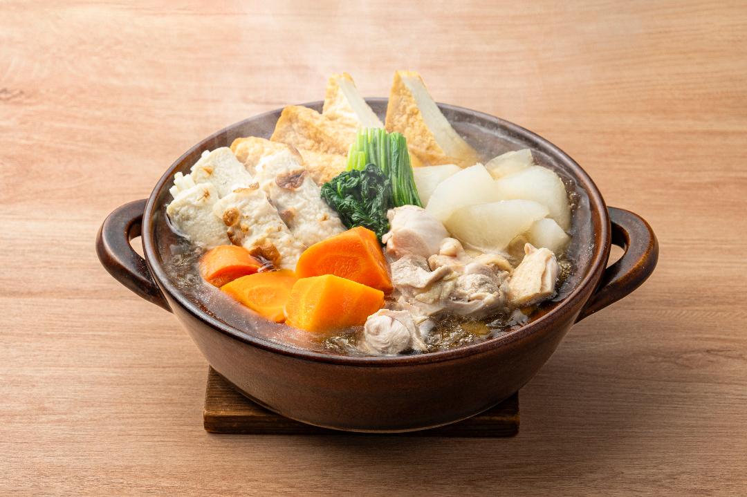 皮までまるっと！おでん風寄せ鍋