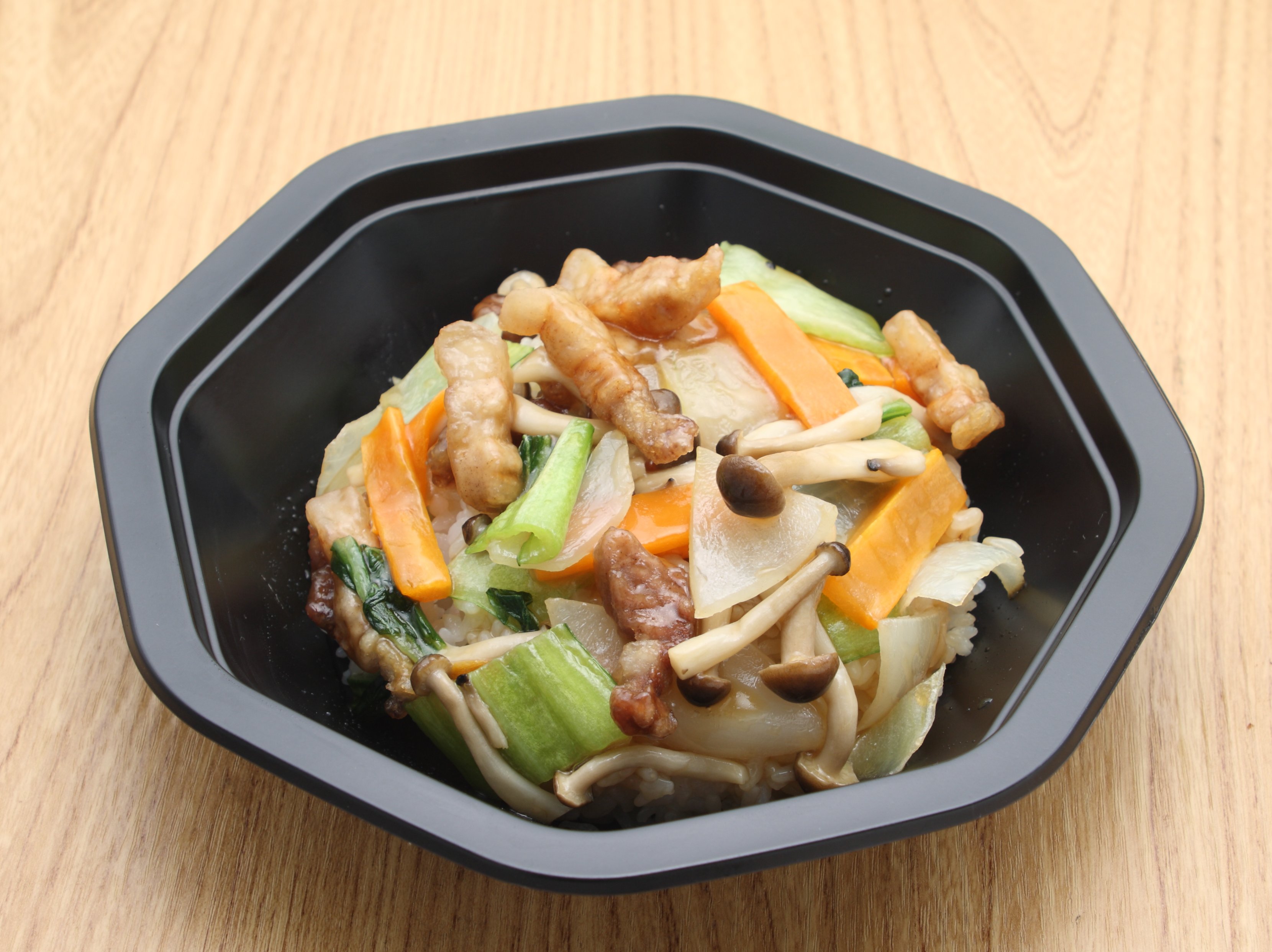 豚とチンゲンサイのあんかけ丼