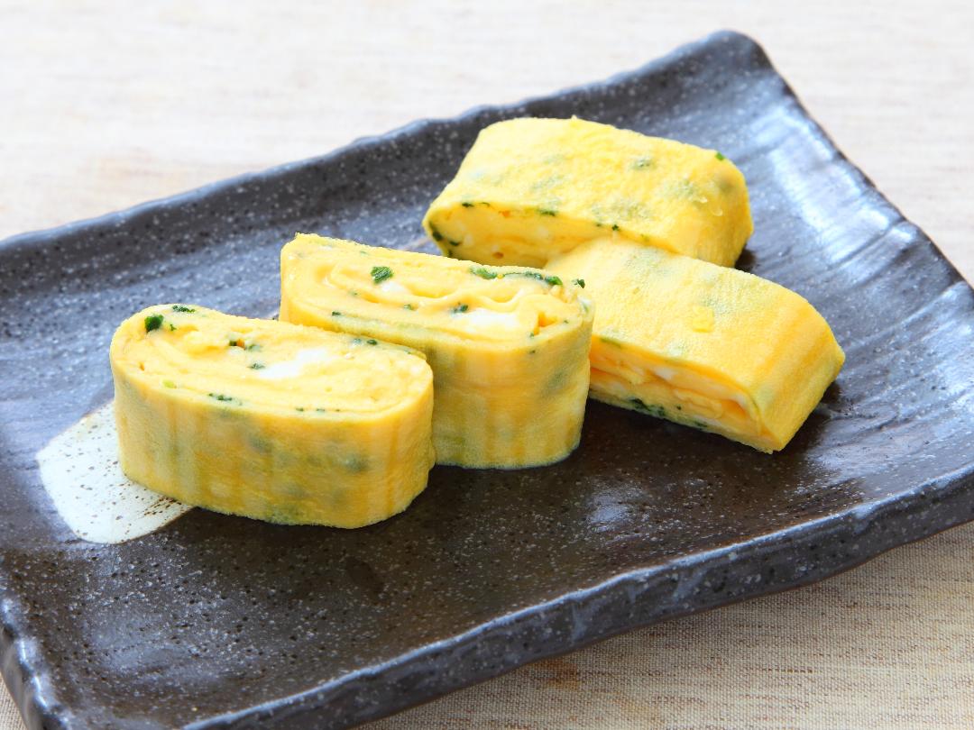 青菜入り卵焼き