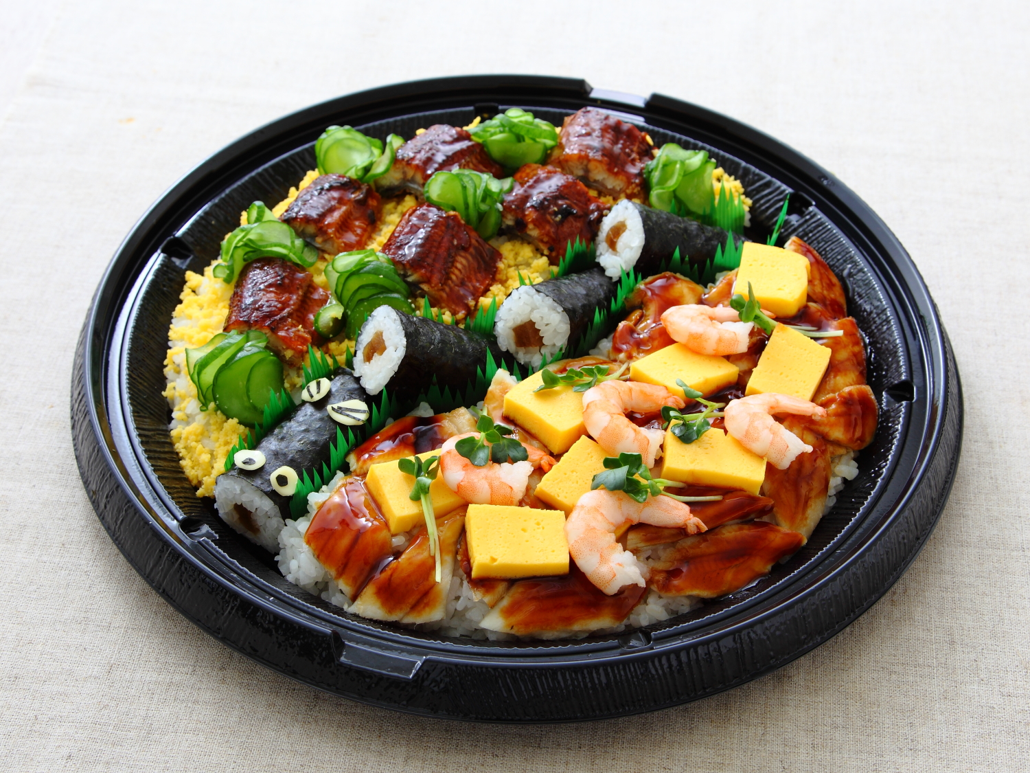 鰻と穴子のすしプレート