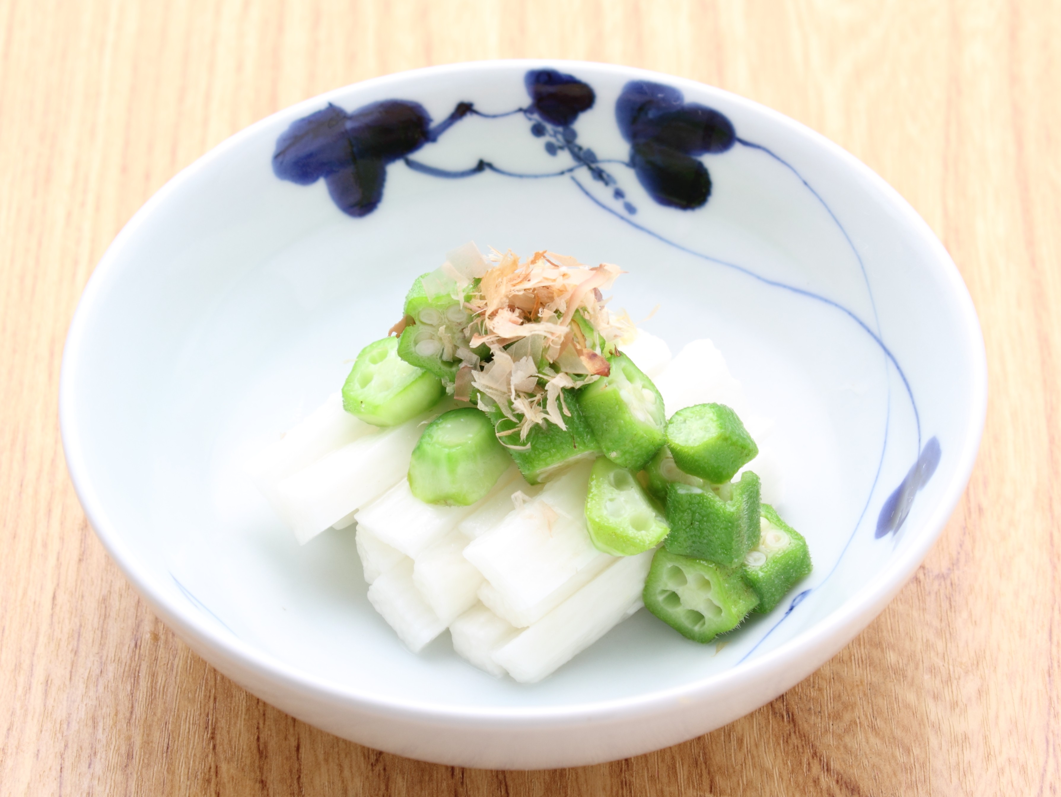 長芋とオクラのぽん酢がけ