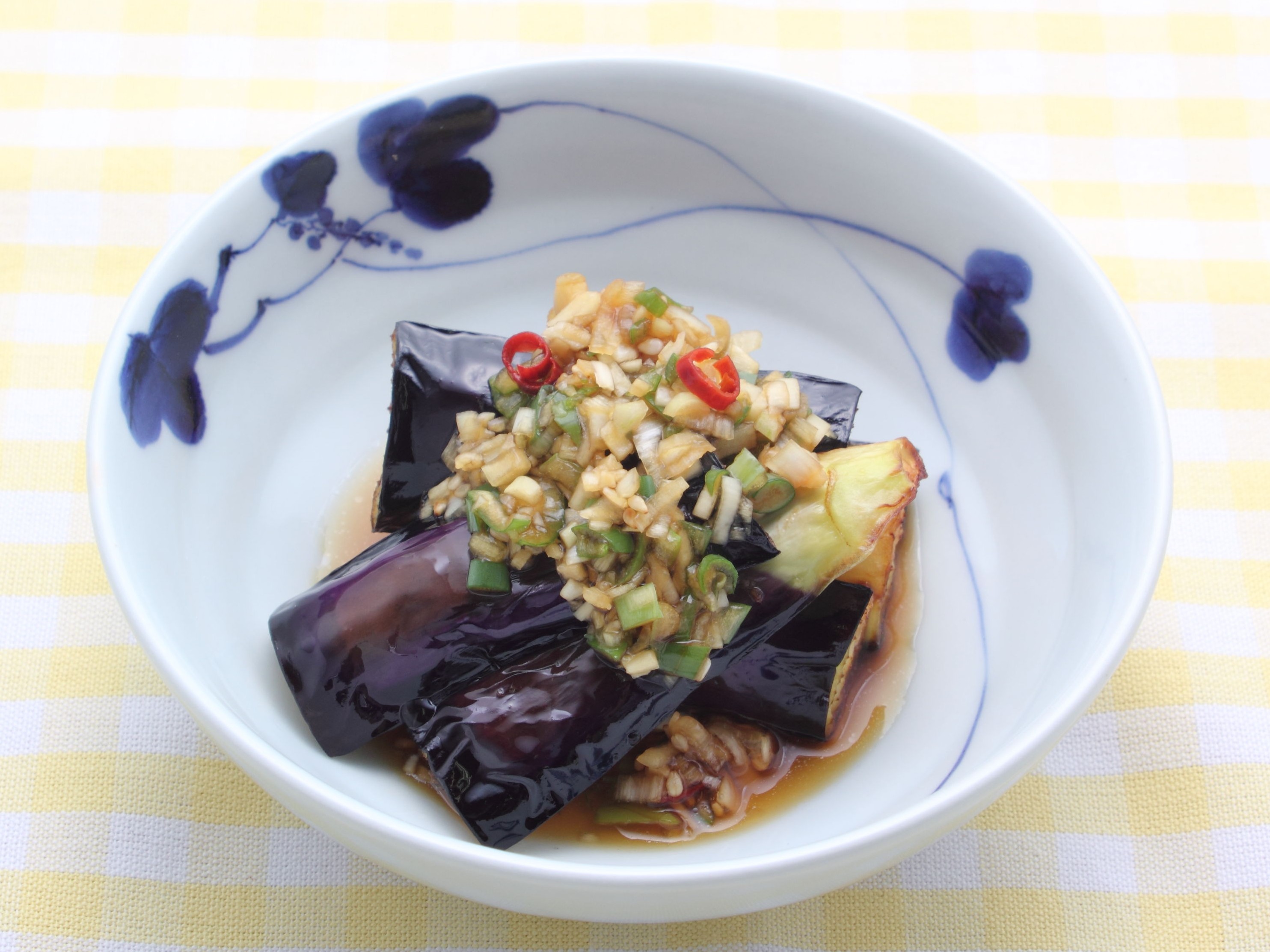 揚げ茄子の薬味ぽん酢がけ