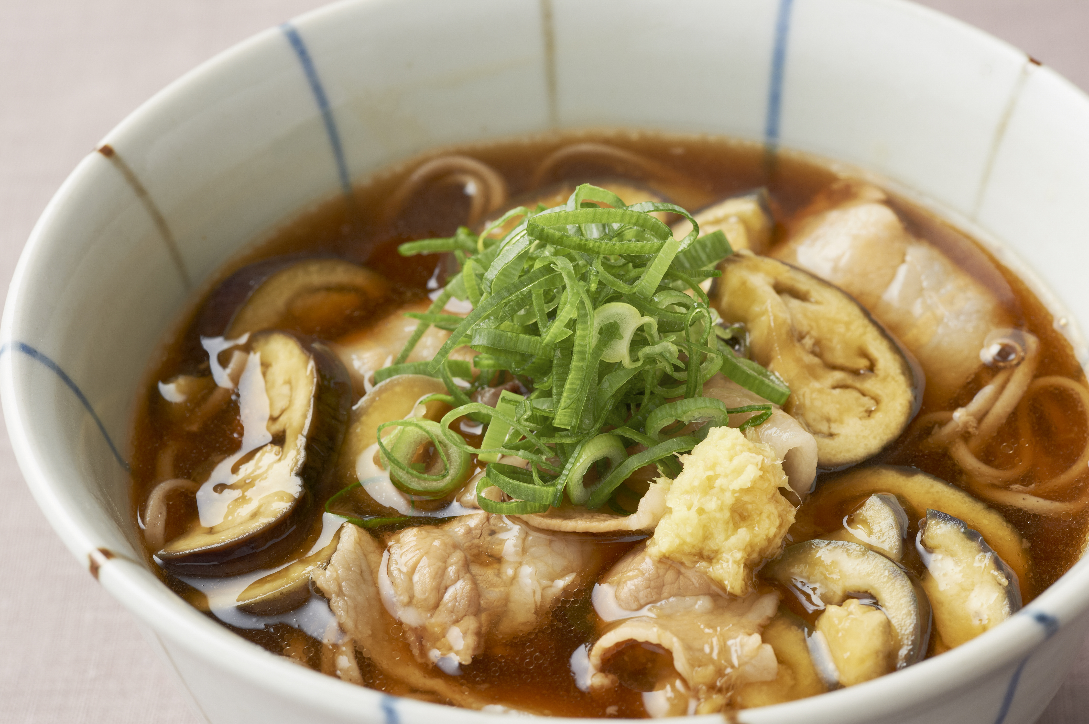 茄子と豚バラのとろみ蕎麦