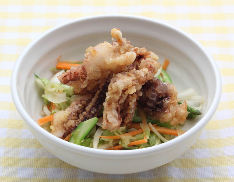 いかと春野菜のプチのっけもり