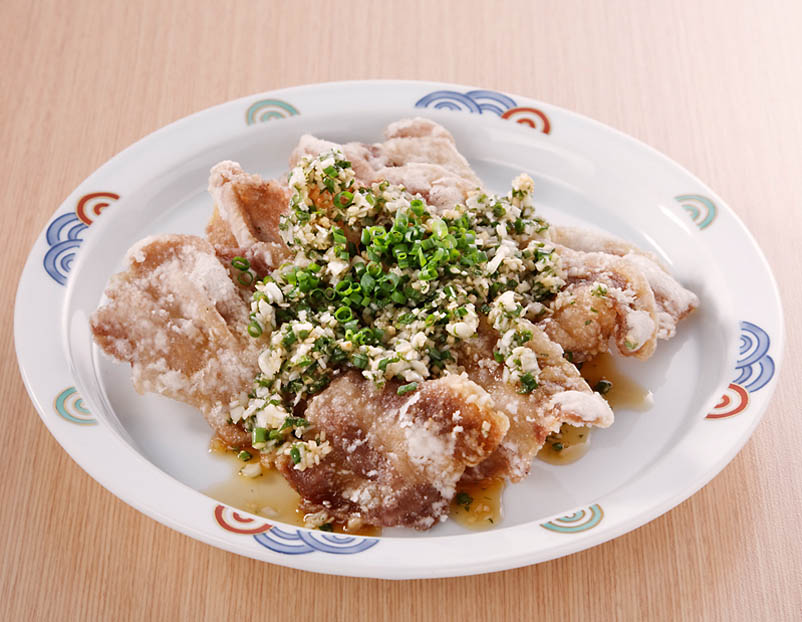 豚肉の薄揚げ 香味だれ