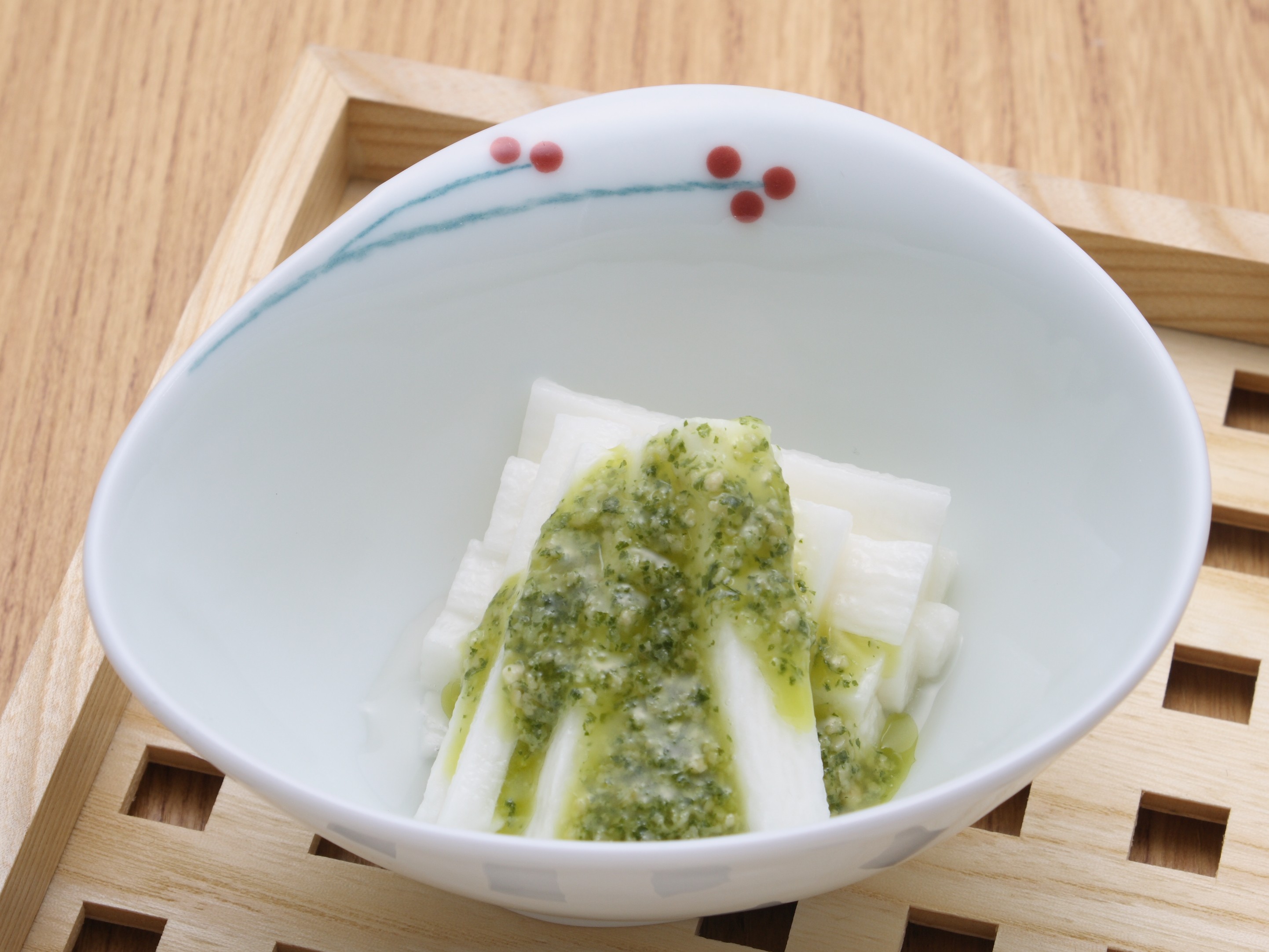 長芋たんざくの青しそだれ