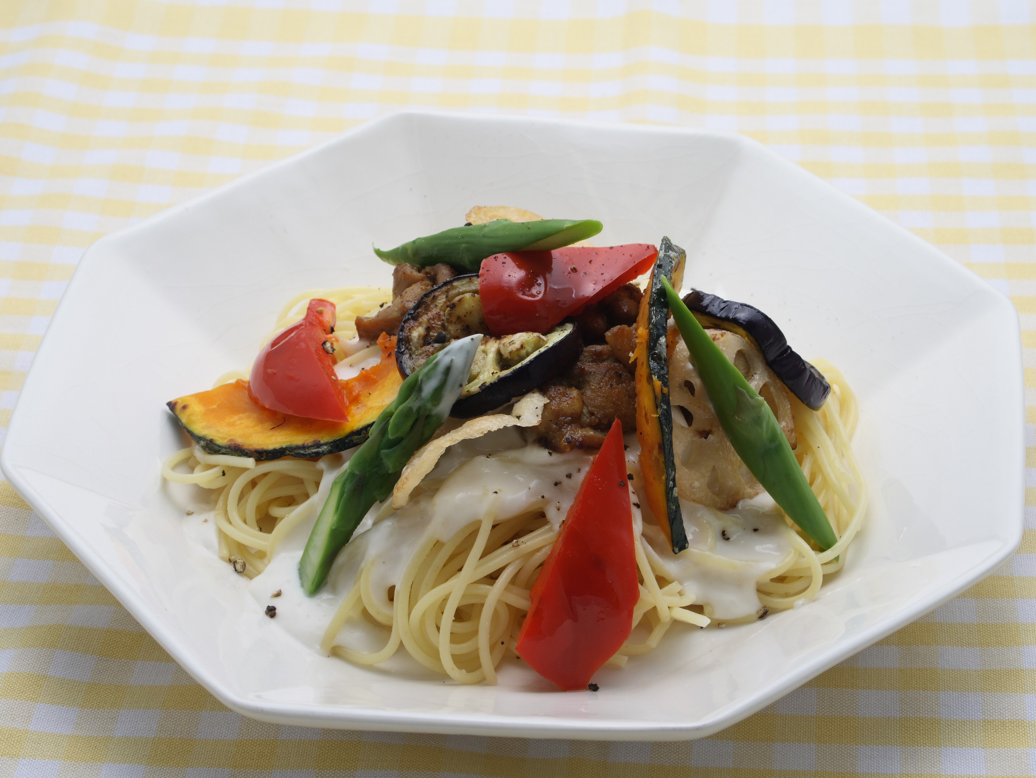 地鶏のクリームパスタ