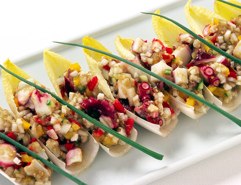 たことかぶととろろ昆布のカルパッチョ仕立て