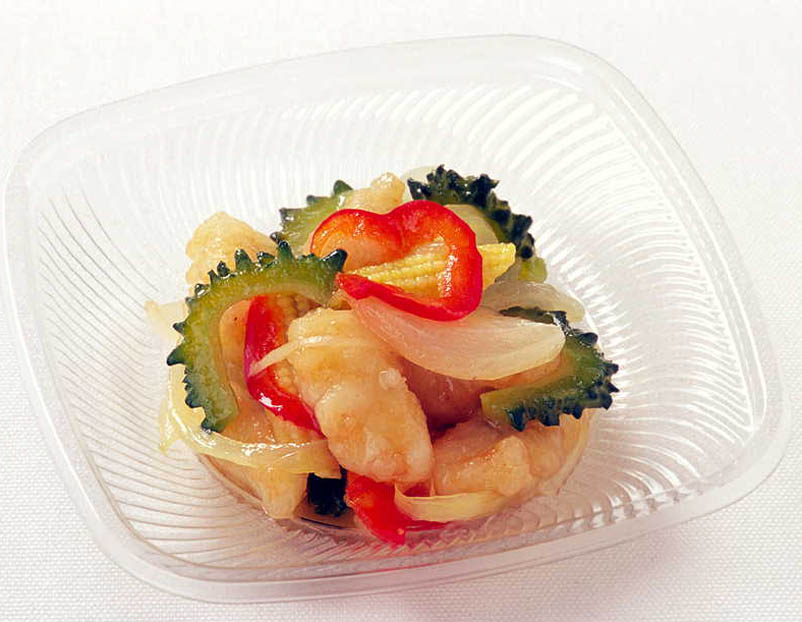 「やさしいお酢」で作るいかとゴーヤのマリネ