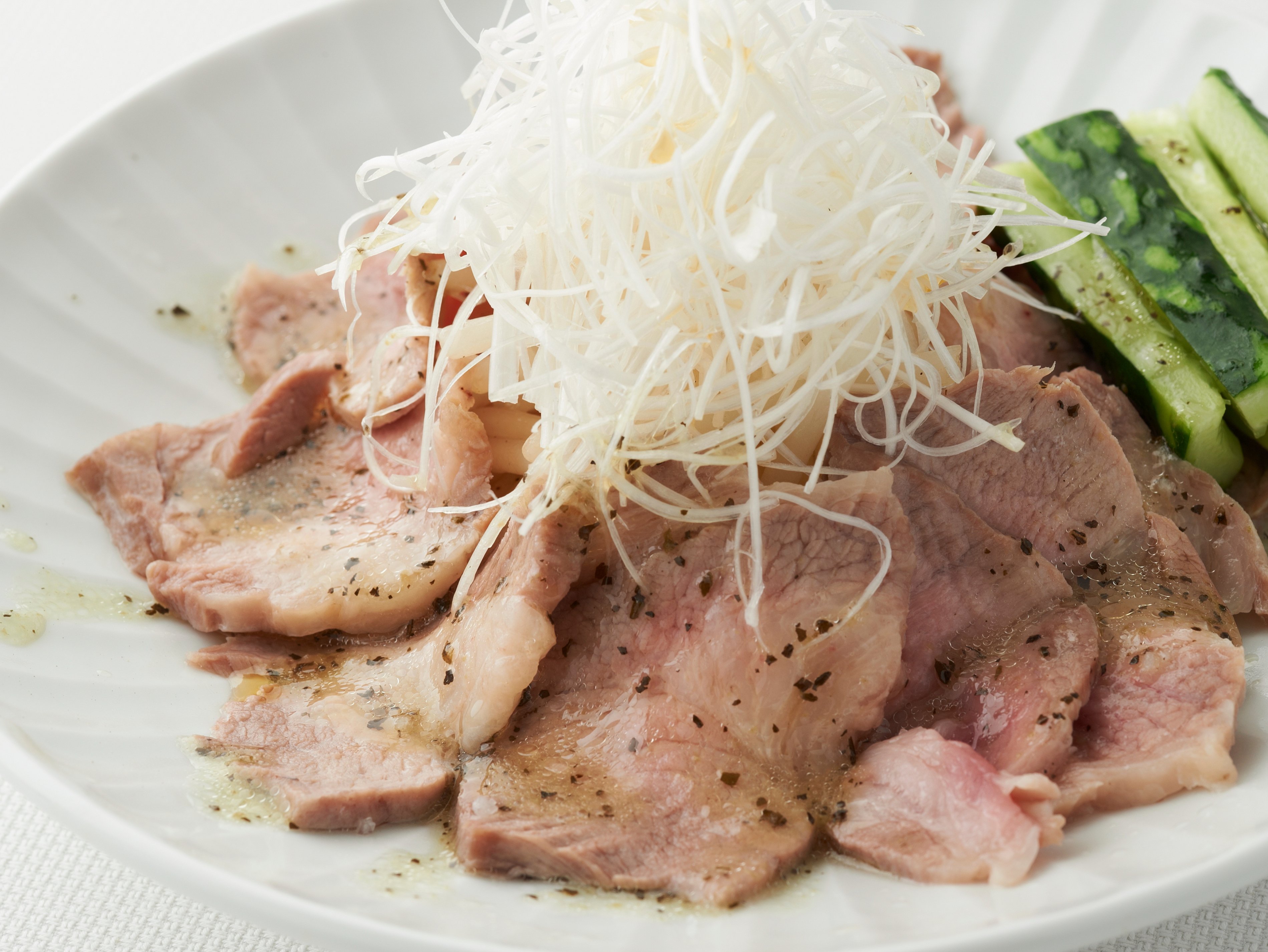 蒸し豚ときゅうりのカルパッチョのレシピ 作り方 レシピ ミツカン業務用商品 メニューサイト