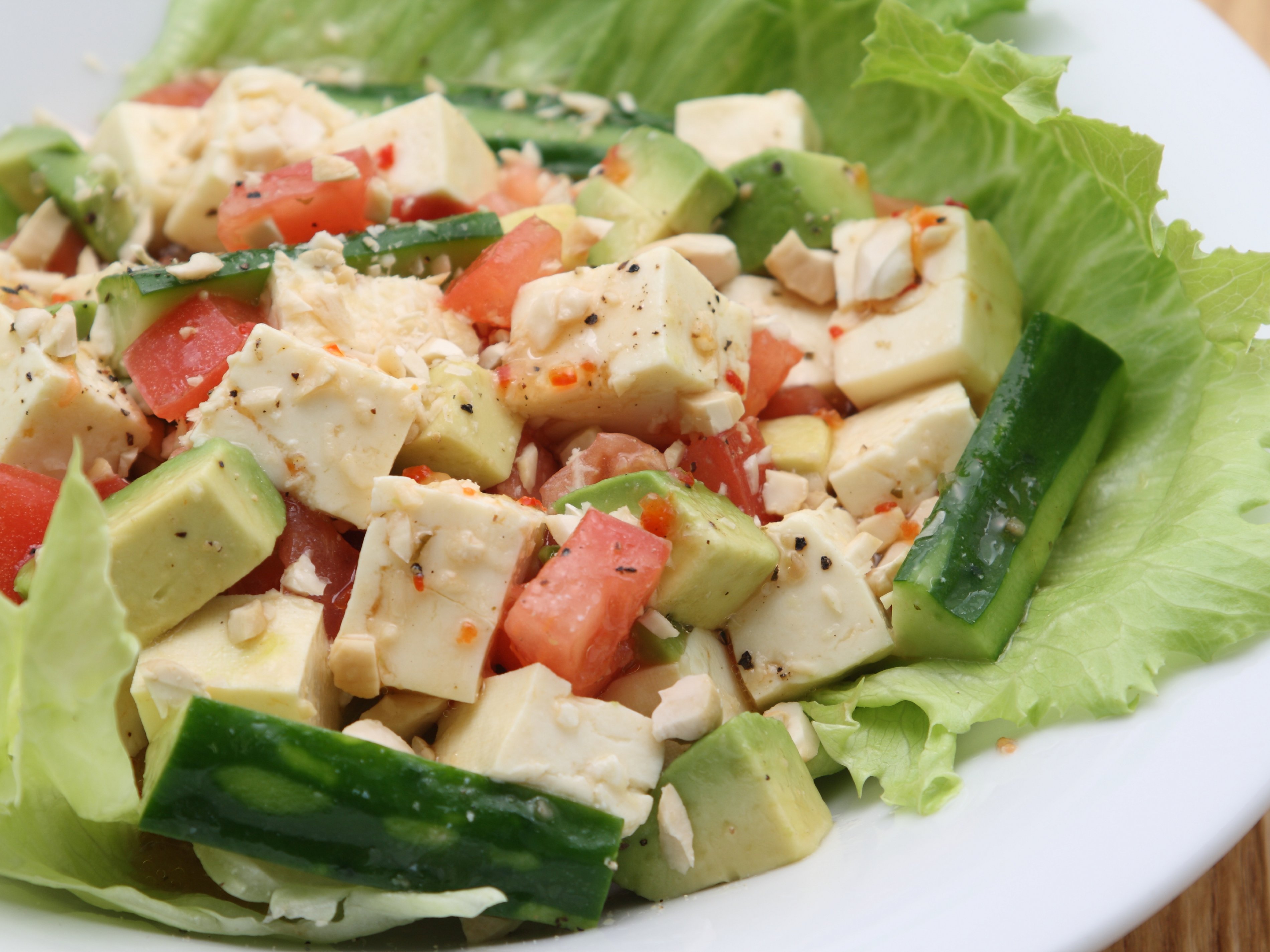 お豆腐とサイコロ野菜のカルパッチョ