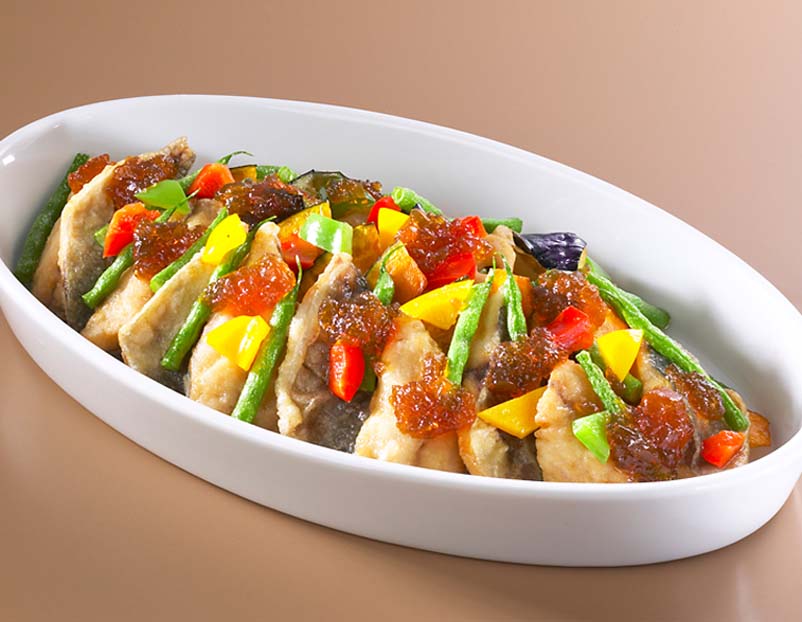 アジと旬野菜のゼリーぽん酢のレシピ 作り方 レシピ ミツカン業務用商品 メニューサイト