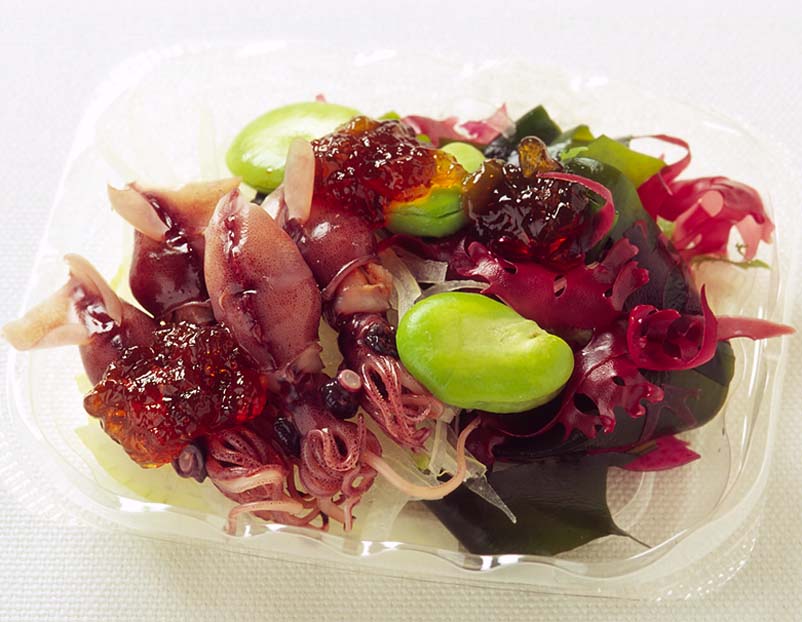 海鮮サラダジュレぽん酢かけ