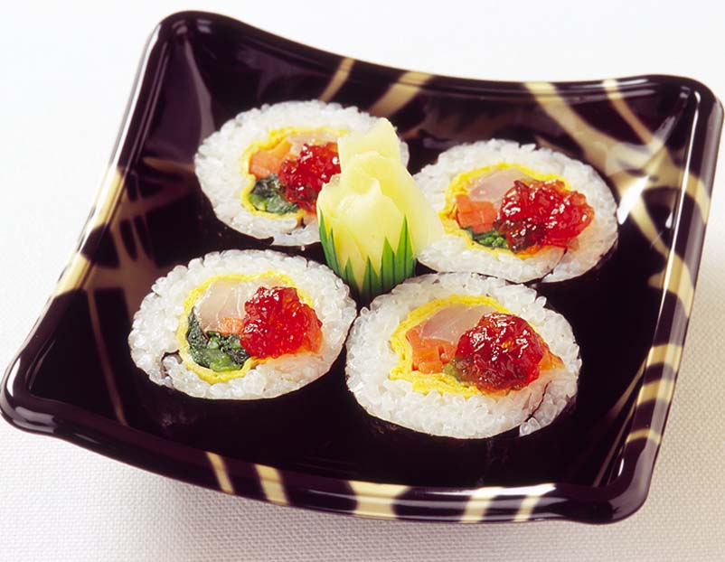 太巻きの「華こごり」のせ