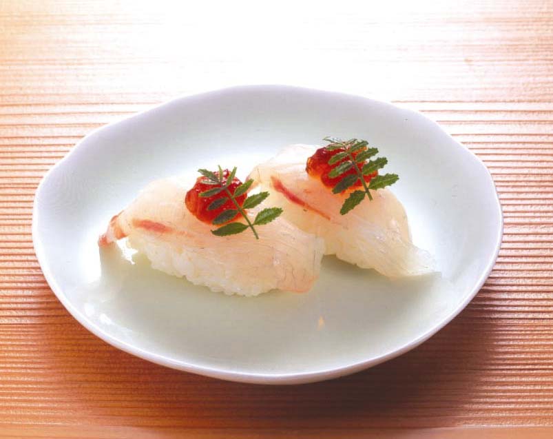 鯛のにぎり ぽん酢ジュレ