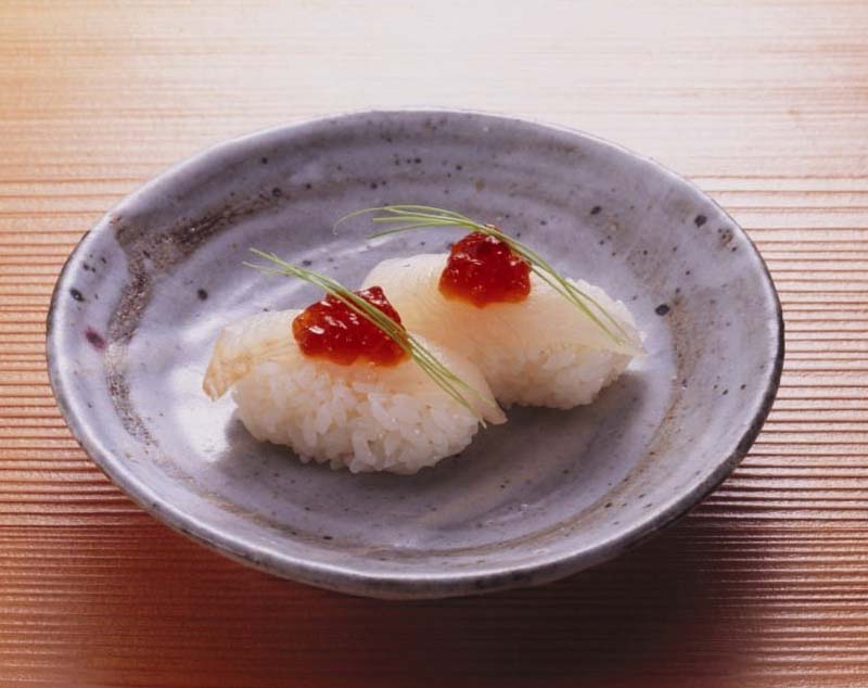 カレイの握り ぽん酢ジュレ