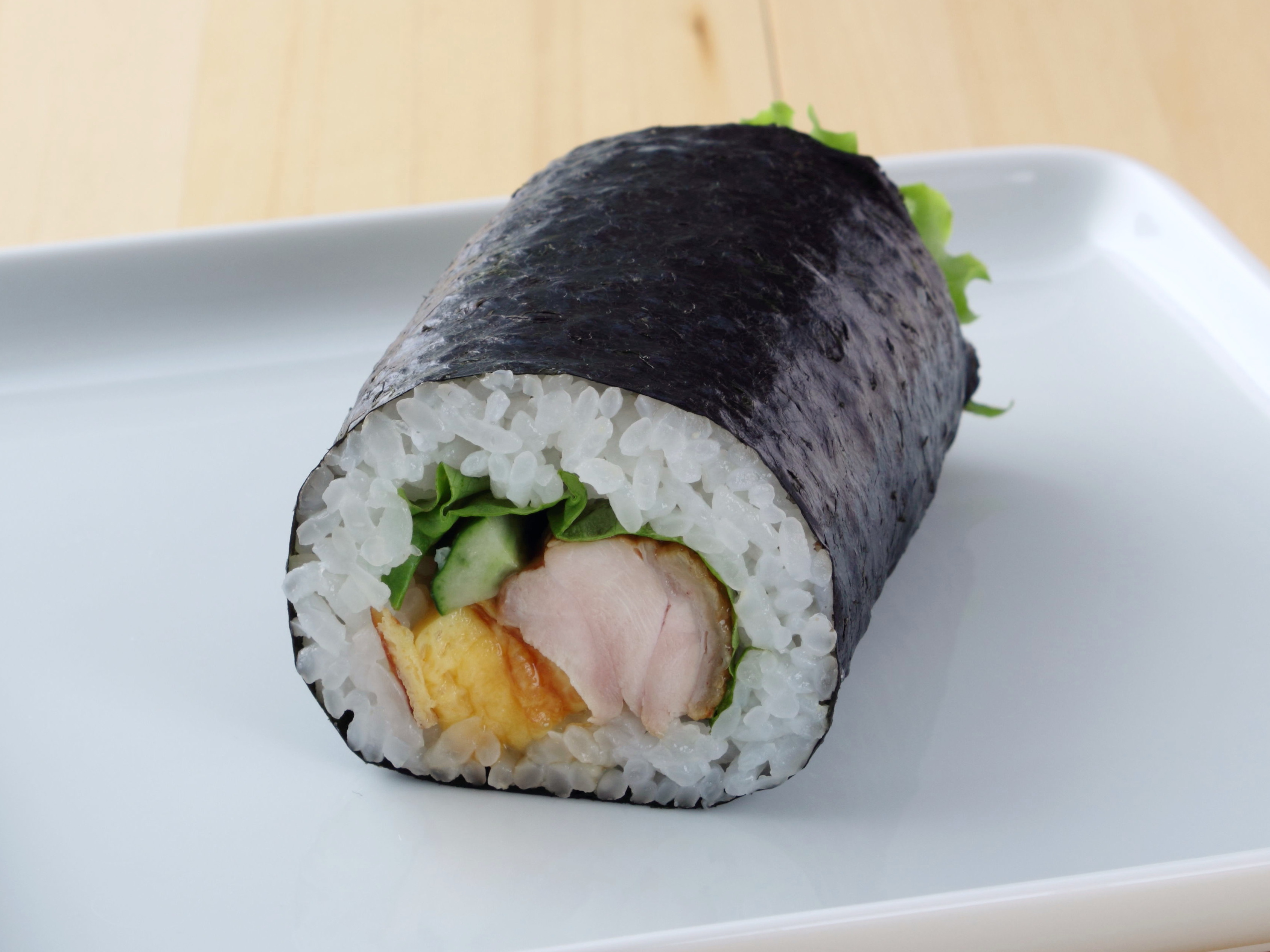 鶏の照り焼き巻き