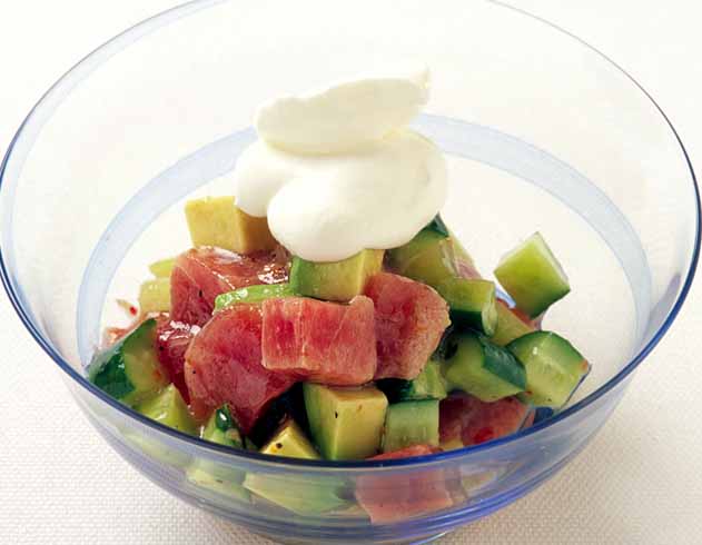 まぐろとアボカドのクリーミーサラダ