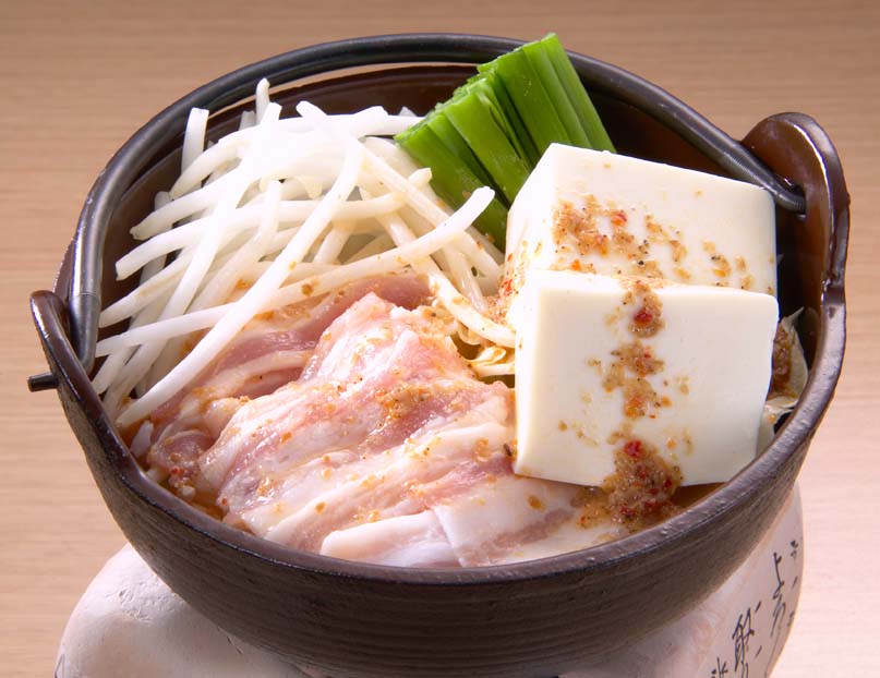 豚肉と野菜の担々鍋