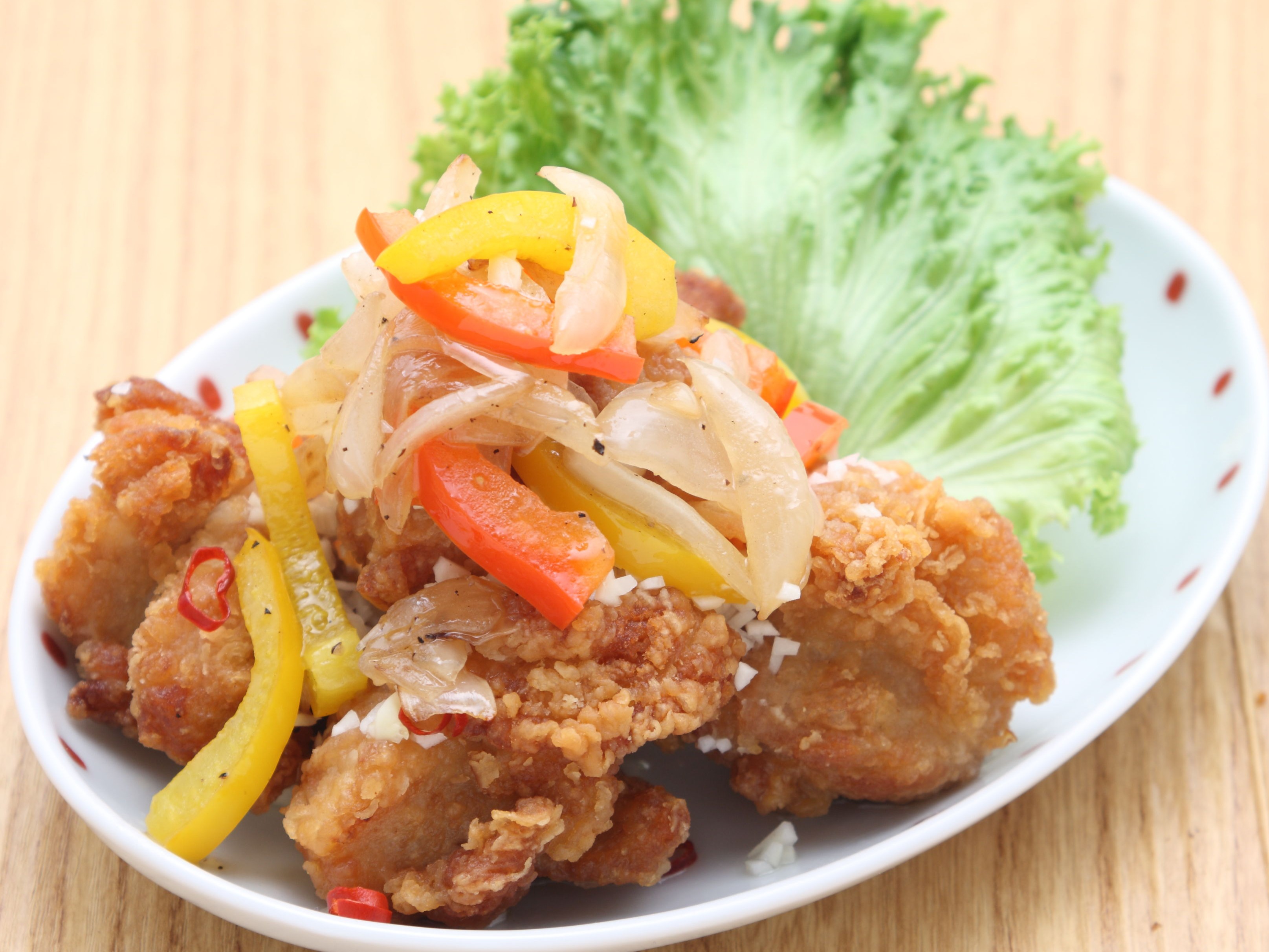 ペペロンチキン　グリルドベジタブル添え