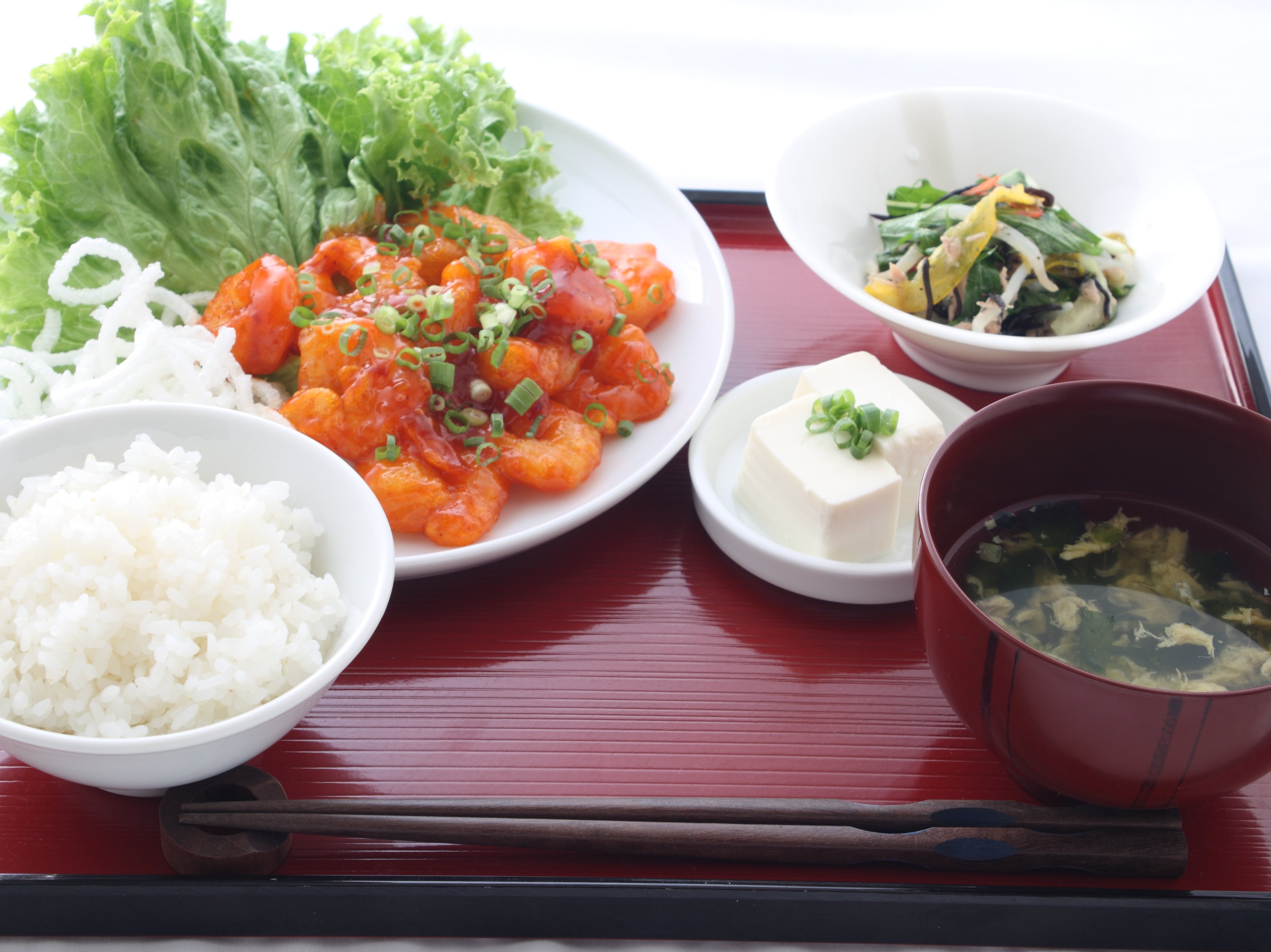 エビチリ定食