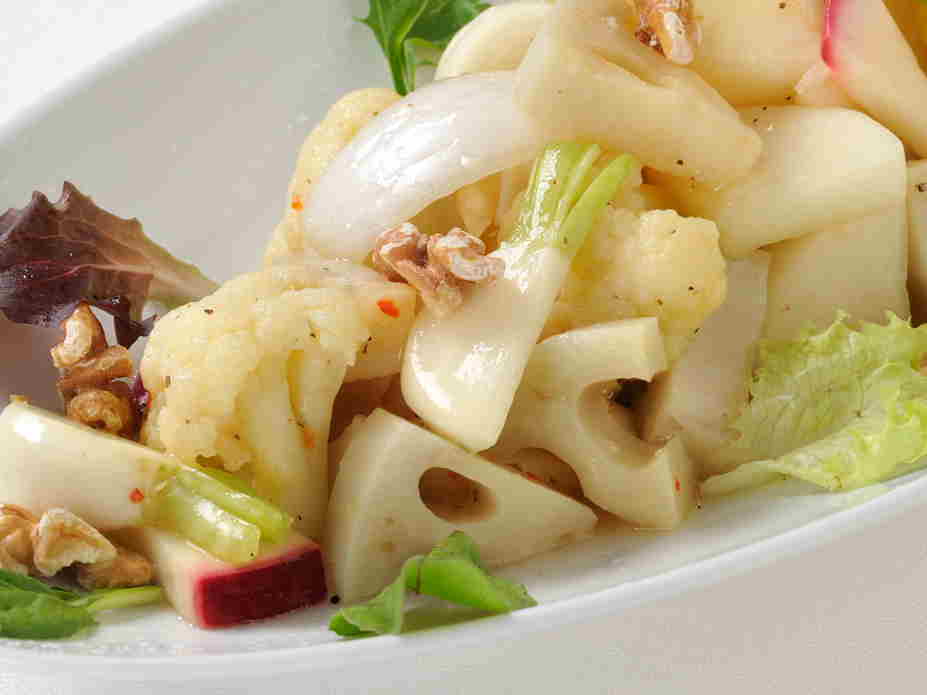 冬の白野菜のピクルス