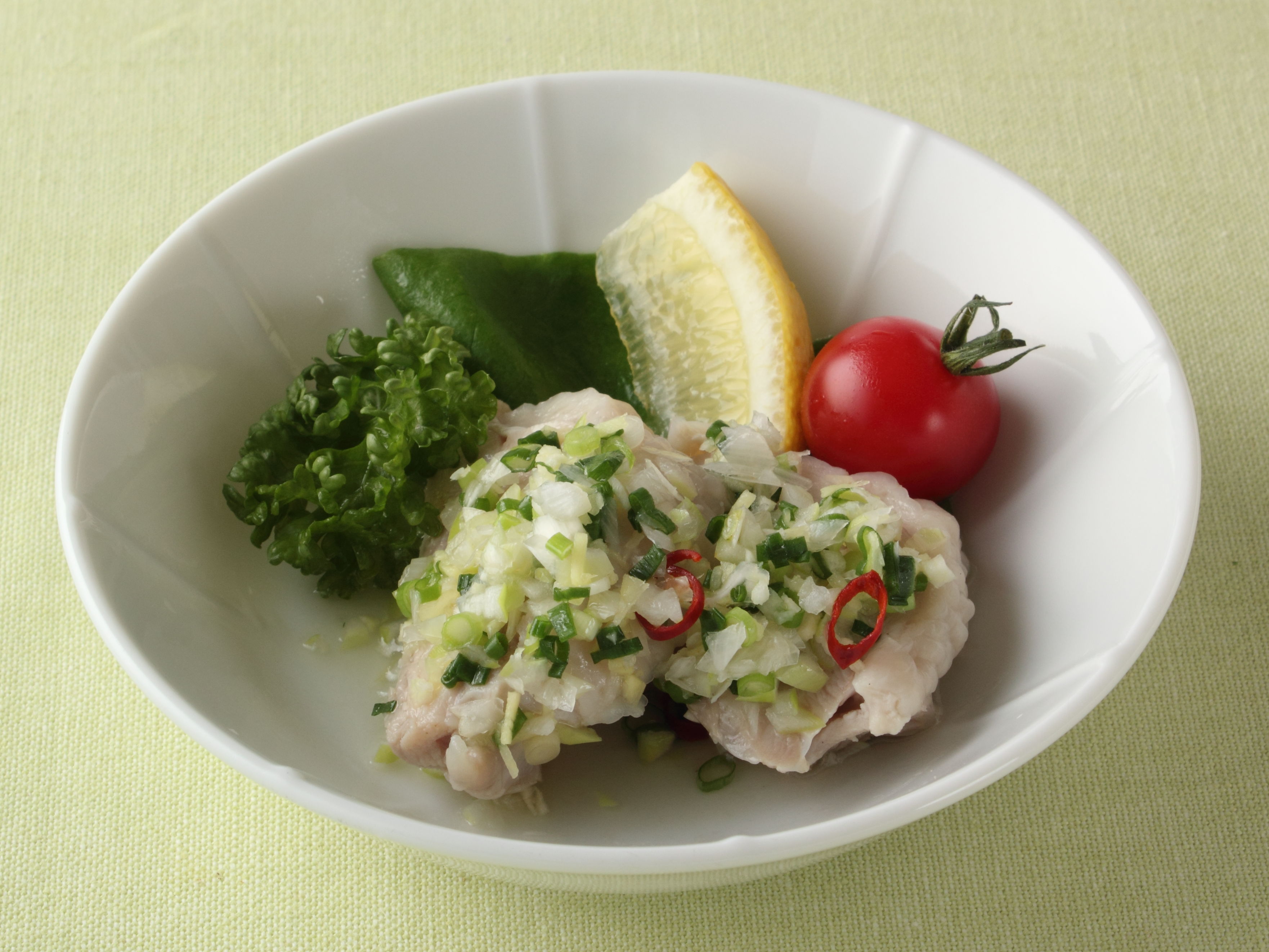 鶏もも肉のネギソース