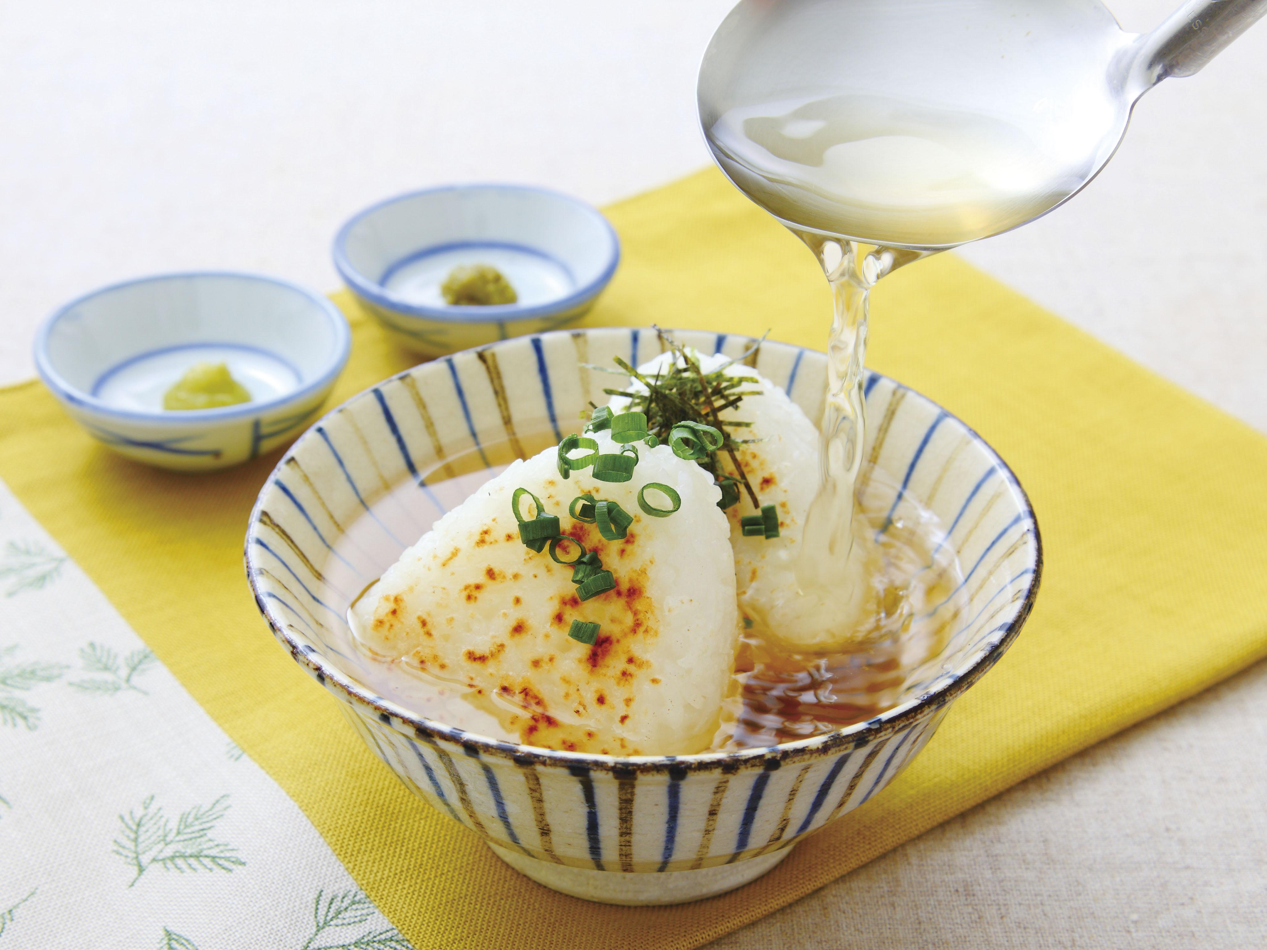 【〆チェン】焼きおにぎりのだし茶漬け