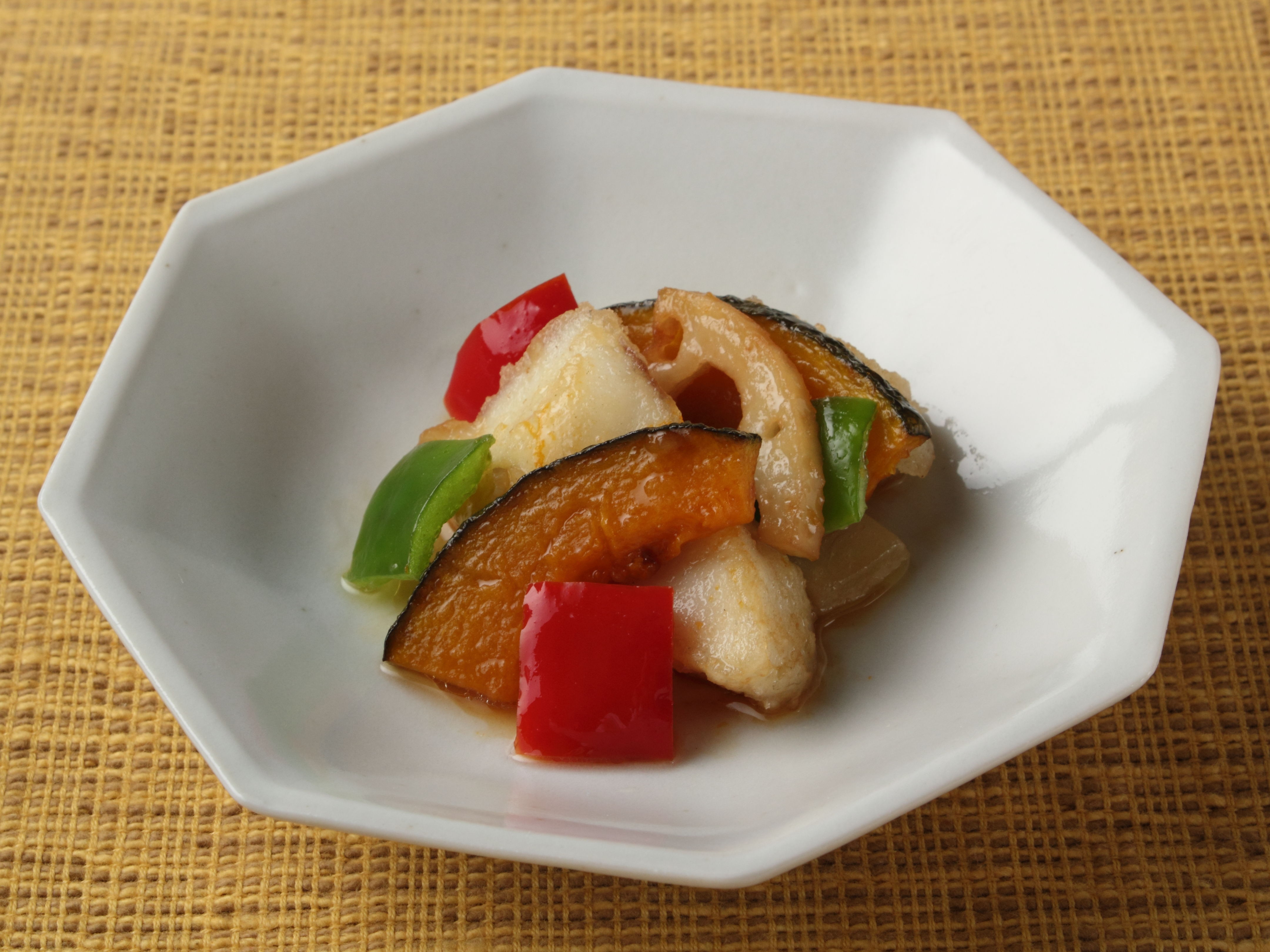 白身魚とかぼちゃの南蛮漬け