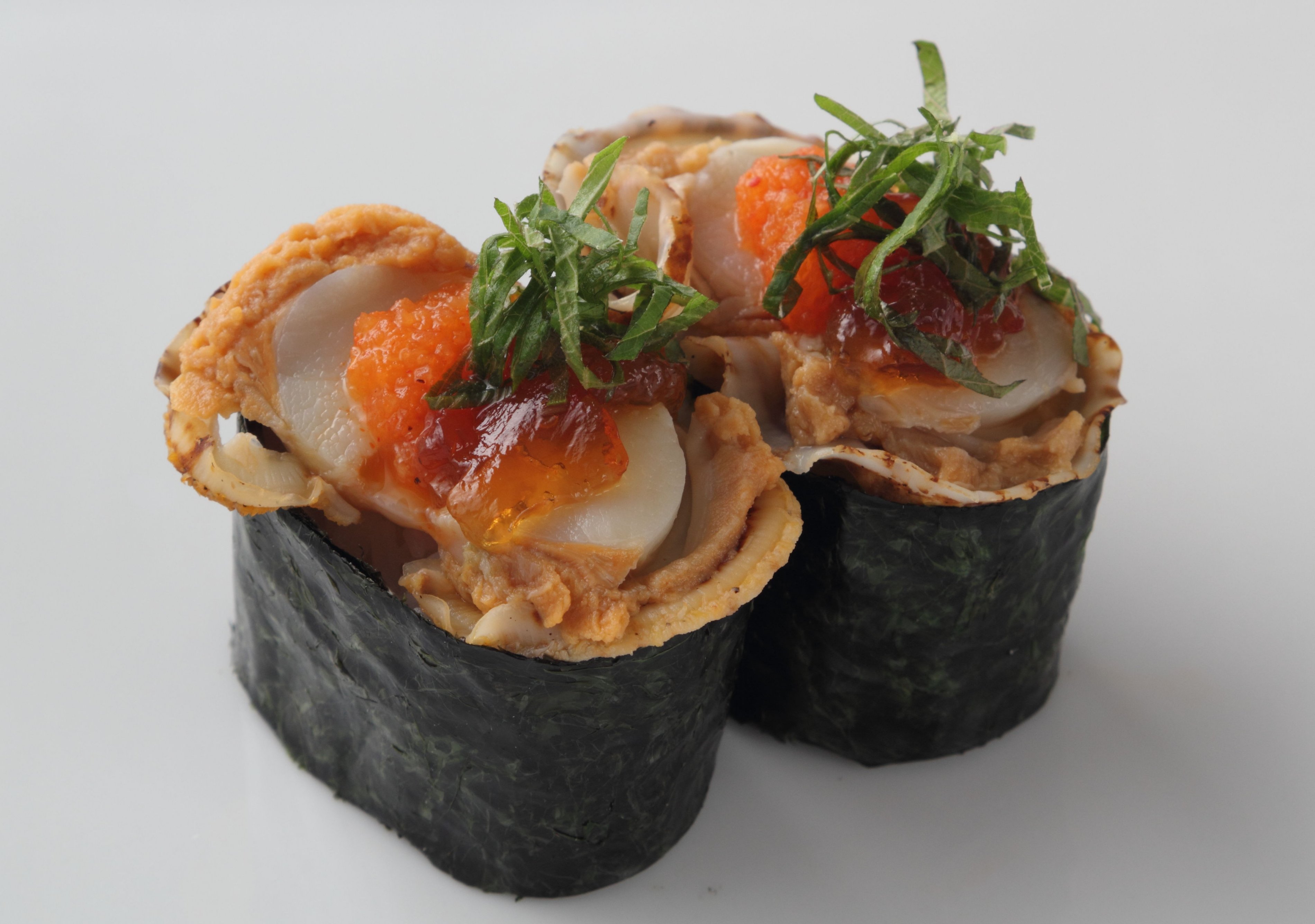 ボイルほたてのジュレのせ軍艦