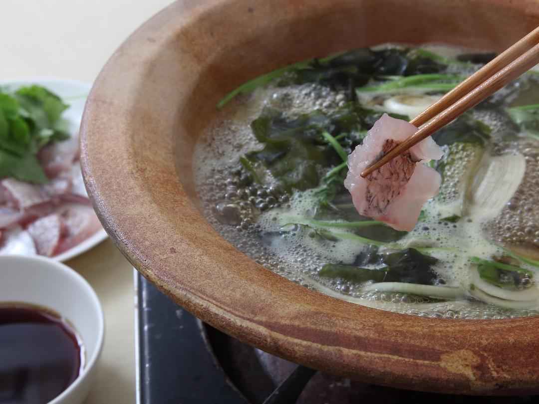 鯛のしゃぶしゃぶ鍋のレシピ・作り方