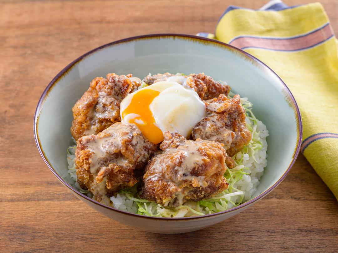 「ＬＯＶＥＲＺたれつゆ　にんにく醤油」とマヨネーズだけで！簡単から揚げ丼のレシピ・作り方
