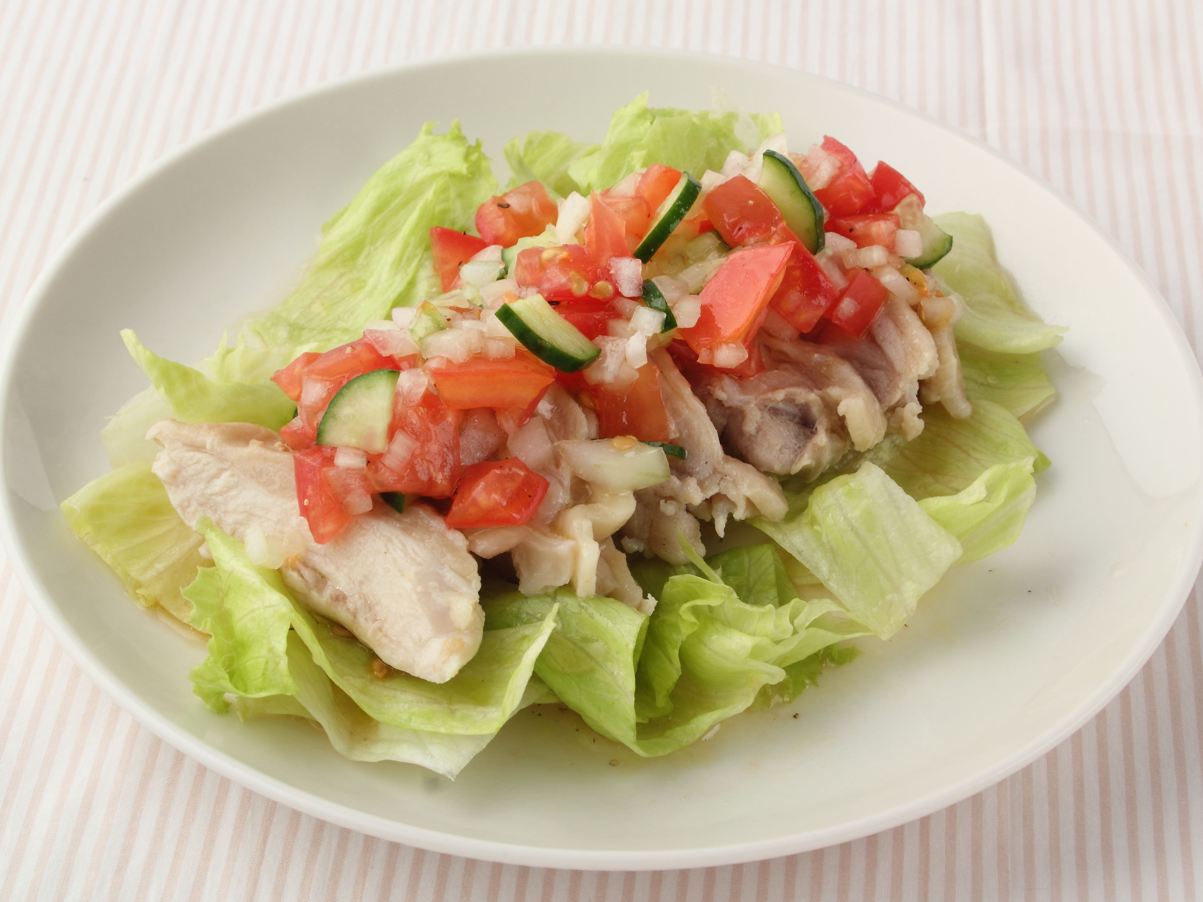 鶏肉の夏野菜甘酢ソース