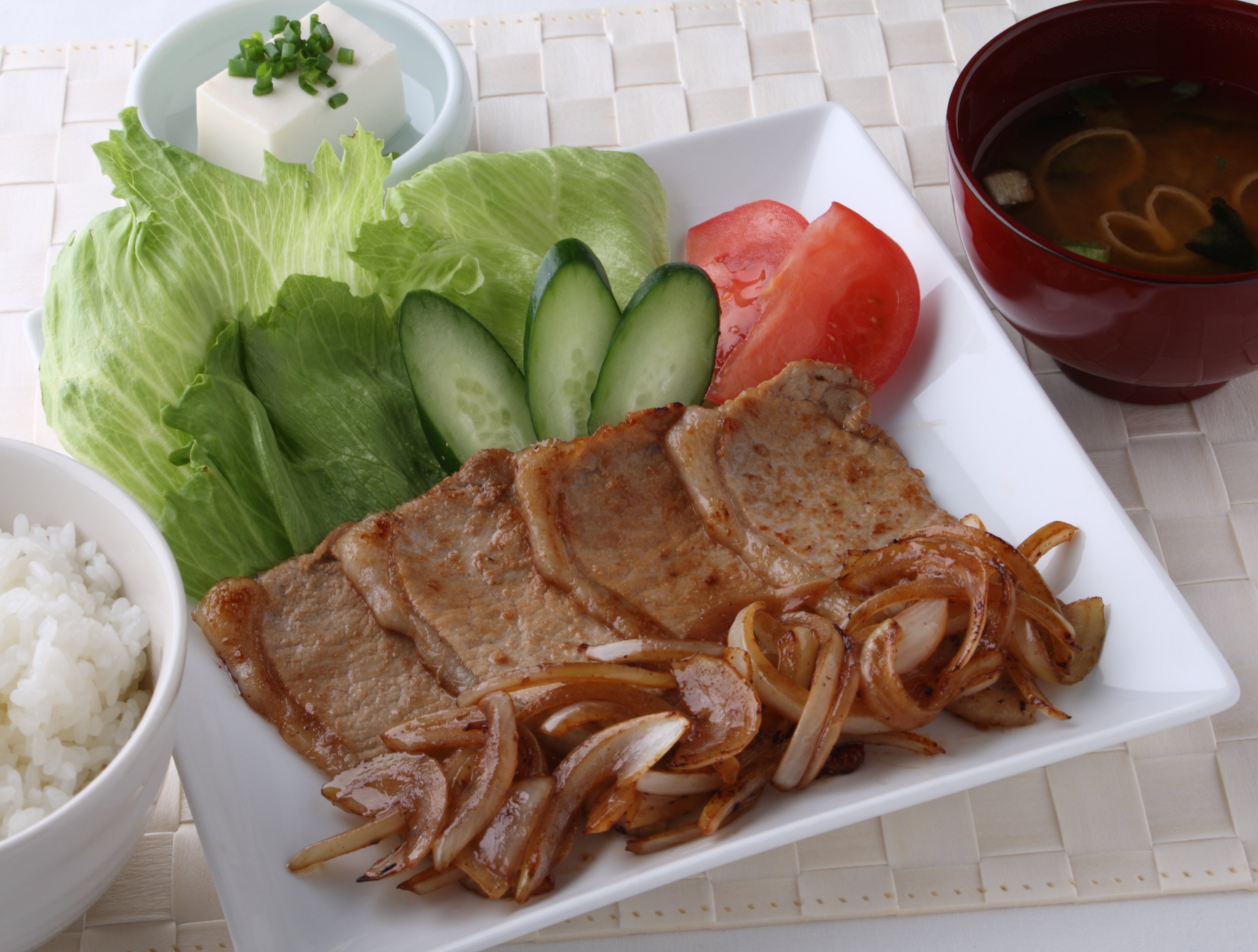 ぽん酢生姜焼き定食